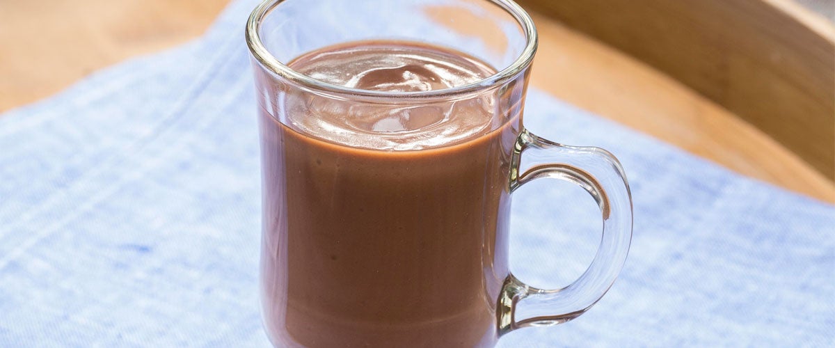 O chocolate quente com Leite Moça